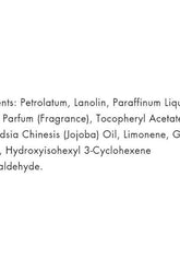 Ingredient list for Pro Tan Muscle Sheen Maximum Definition Posing Gel including Jojoba Oil and Tocopheryl Acetate.